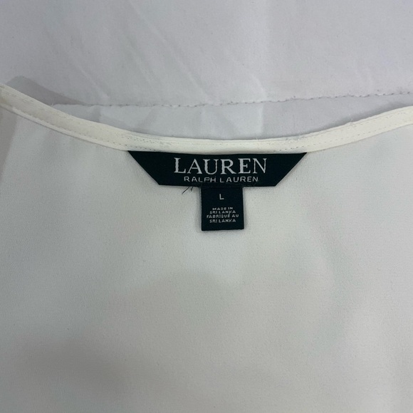 Ralph Lauren Women's Cream soft blouse - Picture 9 of 10